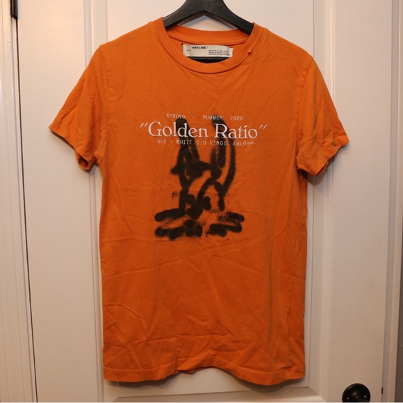 Off-white Golden Ratio Orange Shirt - Picture 1 of 9